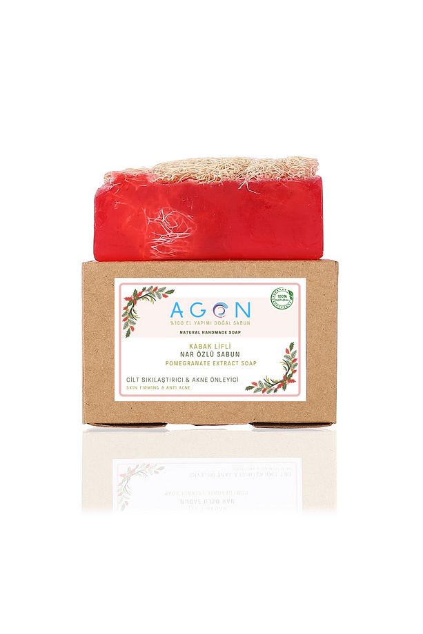 Agon %100 El Yapımı Doğal Kabak Lifli Nar Sabunu 120 Gr