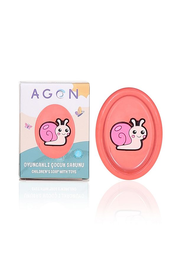 Agon Nar Çiçeği Özlü El Yapımı Oyuncaklı Çocuk Sabunu - Görsel 2
